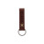 Debossed Saddler Loop Keychain - Mahogany/natural
