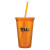 Custom Business Logo Acrylic Tumblers | Imprinted 16 oz Spirit Tumbler | Promotional Tumblers - Tangerine