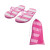 Pink Adult Striped Sandal Custom Logo