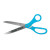 Teal Custom 25 Inch Scissors