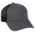 Custom Heavy Garment Washed Mesh Back Cap Charcoal/black