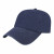 Navy Cotton Canvas Cap - Faux Leather Etched Applique