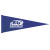 9 inch x 24 inch Pennant - Royal Blue