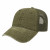 Custom Woven Patch Wash Slub Mesh Cap - Olive