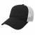 Black/White Woven Logo Applique Washed Chino Twill & Soft Mesh Cap