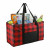 Logo Imprinted Buffalo Plaid Utility Tote - Red/black