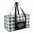 Logo Imprinted Buffalo Plaid Utility Tote - Black/white