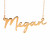 Customized Signature Style Rose Gold Vermeil Name Necklace