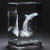 Custom Message Dolphin Keepsake | Laser Engraved Glass Sculpture