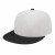 White/Black Custom Embroidered Applique Flexfit Wool Blend Performance Cap