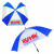 Logo Sun Storm Beach Chair Umbrella with Clamp - Royal/white