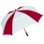 Logo Sun Storm Beach Chair Umbrella with Clamp - Cardinal/white