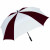 Logo Sun Storm Beach Chair Umbrella with Clamp - Maroon/white