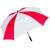 Logo Sun Storm Beach Chair Umbrella with Clamp - Red/white