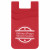 Logo Dual Pocket Silicone Phone Wallet Red