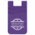 Logo Dual Pocket Silicone Phone Wallet Purple