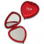 Red Heart Metal Compact Mirror | Personalized Metal Pocket Mirrors