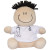 Imprinted 7" Doctor or Nurse Moptoppers Plush - White