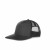 Custom Embroidered Premium 5 Panel Trucker Hat - Heathered charcoal/black