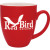 Logo Imprinted Duo-Tone 16 oz Bistro Mug - Red