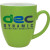 Logo Imprinted Duo-Tone 16 oz Bistro Mug - Lime