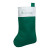 Logo Felt Christmas Stocking  - Green
