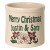 Personalized Poinsettia Flower Pot