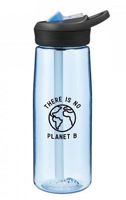 Custom Portable Sports Water Bottle w/ Flip Straw Lid - 16 oz.