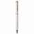 Engraved Theo Ballpoint Brass Pen/Stylus - White