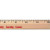12 in. Clear Lacquer Beveled Wood Ruler Promotional Custom Imprinted With Logo