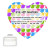 Heart Sublimation Microfiber Cleaning Cloth