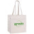 V Natural Recycled Cotton Tote Promotional Custom Imprinted With Logo