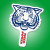 Tiger Hand Fan Promotional Custom Imprinted With Logo