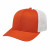 Embroidered Flexfit Trucker Mesh Cap - Orange/white