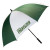 Custom Fiberglass Shaft 62 Inch Golf Umbrella - Hunter Green/White 