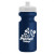 Promotional 22 oz Recycled Eco-Cycle Bottle - Navy Bottle White Cap