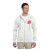 Imprinted White Jerzees NuBlend Full Zip Hooded Sweatshirt