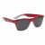 Logo Imprinted Gradient Malibu Sunglasses - Red with silver