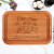 Eat Drink & Be Merry Board | Personalized Alder Wood Cutting Board