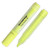 Rectangular Highlighter with Frosted Barrel and Yellow Chisel Tip