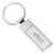 Rectangle - Metal Key Chain Promotional Custom Imprinted With Logo