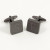 Brushed Gunmetal Engraved Cufflinks