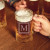 Personalized Glass Beer Mug With Classic Initial