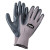 Black and Gray Palm Dipped Gloves