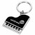 Metal Piano Key Chain