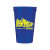 Blue Custom Logo Smooth Stadium Cups | 17 oz Customized Smooth Stadium Cup | Custom Stadium Cups for Tailgating