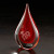 Custom Logo Fusion Art Glass Award - Red