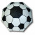 Custom Soccer Ball Canopy Golf Sportbrella - Top view