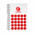 Red Customized Push Pop Spiral Notebook