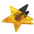 Custom Magnetic Star-Shaped Power Clip - Yellow